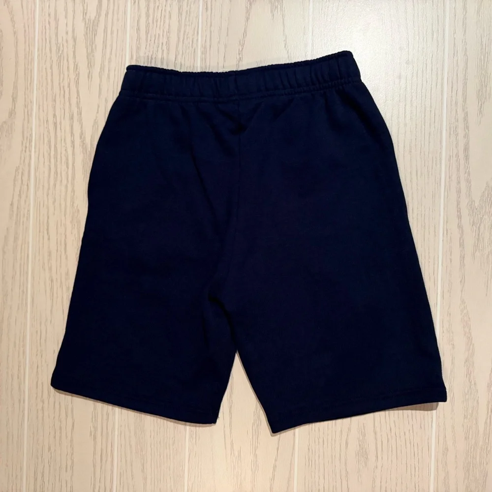 Lacoste Boys 10 Navy Core Fleece Shorts Logo Athletic NWT - Picture 11 of 14